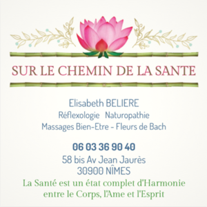 Elisabeth BELIERE Nîmes, , Fleurs de Bach, Gemmothérapie, Hygiène alimentaire et nutrition, Massages relaxants , Réflexologie plantaire, Techniques énergétiques